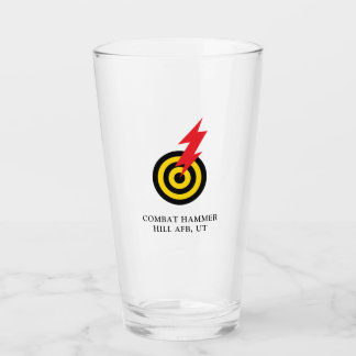 86 FWS Bullseye - Backe AFB UT Pint Glass Glaskopp