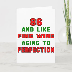 86 och liknande åldring i bra vin till perfektion kort