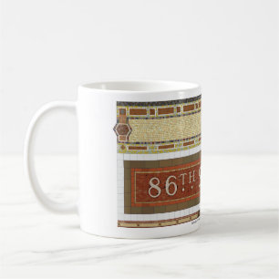 86th Tunnelbananmosaik för St NY Kaffemugg