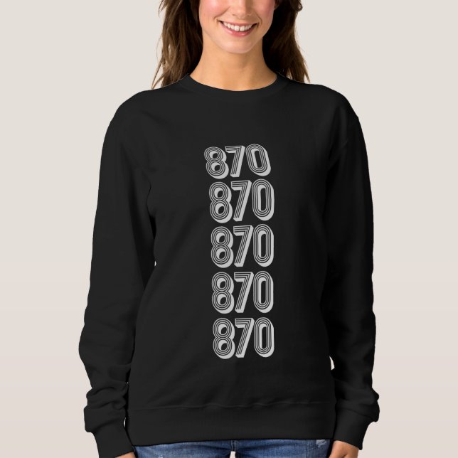 870 områdeskod Chicago IL T Shirt (Framsida)