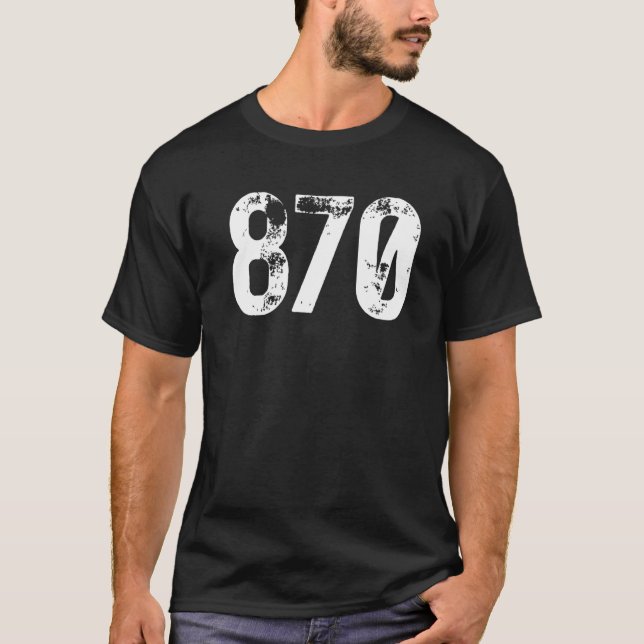 870 Områdeskod Jonesboro AR Mobiltelefonområde C T Shirt (Framsida)