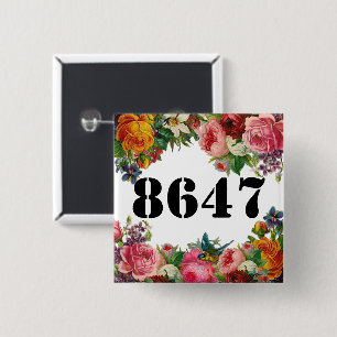 8747 blommigt knapp