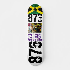 876 GIRL JMTJAMAICA 7 3/4-tums Skateboard Deck