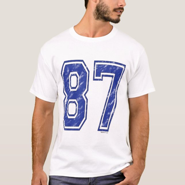 87 anpassningsbar Jersey Tee (Framsida)