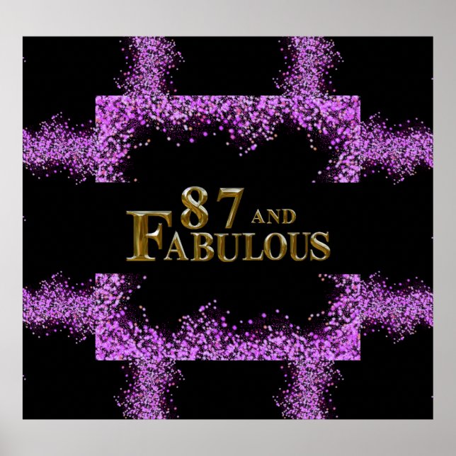 87-årsdag  poster (Framsidan)