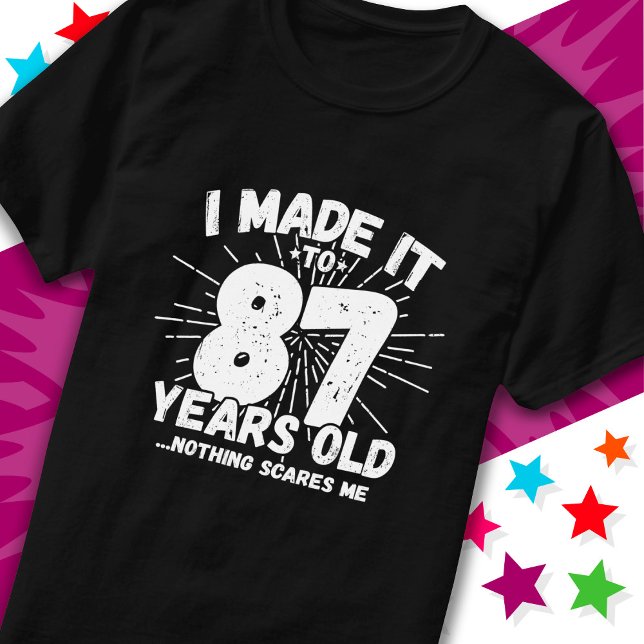 87-årsjubileum, ynklig 87-årsjubileum t shirt (Skapare uppladdad)