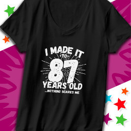 87-årsjubileum, ynklig 87-årsjubileum t shirt