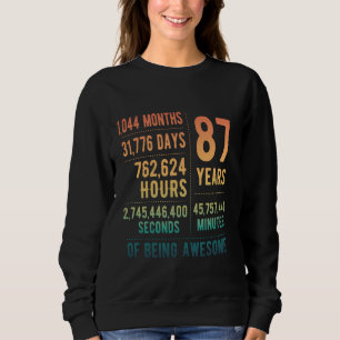 87:e födelsedag Manar Kvinnor i unga 87 år T Shirt