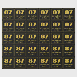 87:e födelsedagen - Art Deco Inspired Titta "87" o Presentpapper