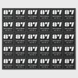 87:e födelsedagen: Art Deco Inspired Titta "87" oc Presentpapper