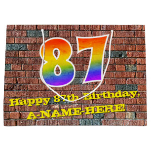 87:e födelsedagen: Roligt, Graffiti-Inspired Rainb