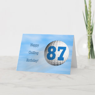 87:e födelsedagskalender - golfkort kort