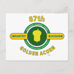 87:E INFANTRY-DELNINGEN "GOLDEN ACORN" VYKORT