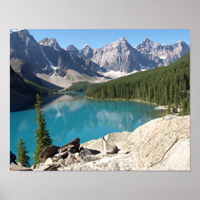880659 NATURE LANDSCAPES MOUNTAINS SJÖAR EVERGREEN POSTER (Framsidan)