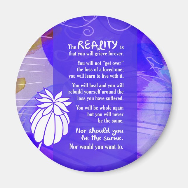 887.Förståelse/realitet Magnet (Framsidan)