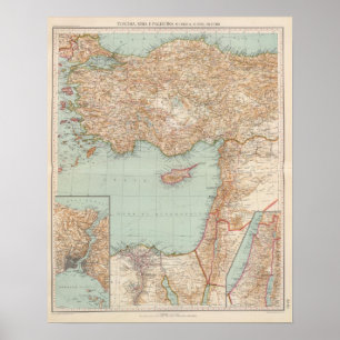 8889 Turkiet, Syrien, Palestina Poster