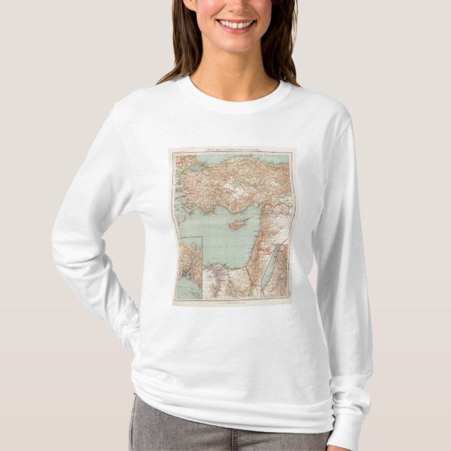 8889 Turkiet, Syrien, Palestina T-shirt (Framsida)