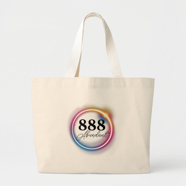 888 Abundant Tote Jumbo Tygkasse (Framsidan)