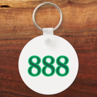 888 Engelnummer Pengar Nyckelring