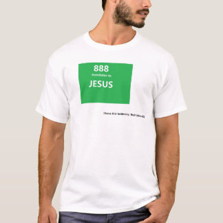888 översätts till JESUS T Shirt