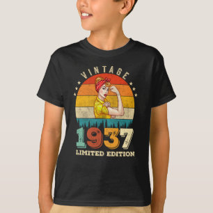 88 Ålderdag 1937 Vintage 88:e födelsedagen Kvinnor T Shirt