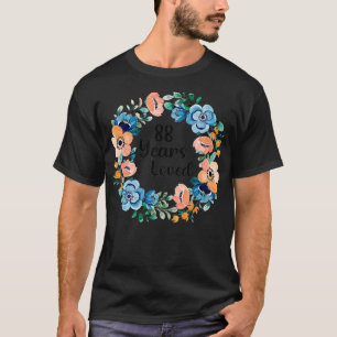 88 år älskad mamma mormor 88 år gammal 88-årsdag t shirt