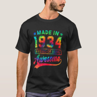 88 år gammal 88:e födelsedagsgåva Tie Dye Fantasti T Shirt