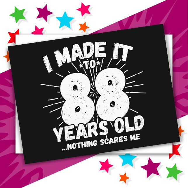 88 år gammal sarkastisk meme rolig 88-årsdag vykort (Skapare uppladdad)