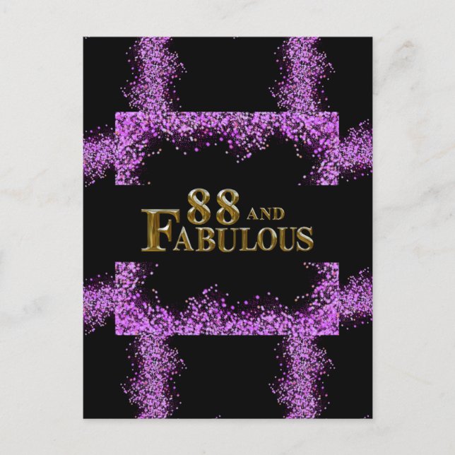 88-årsdag  vykort (Framsida)