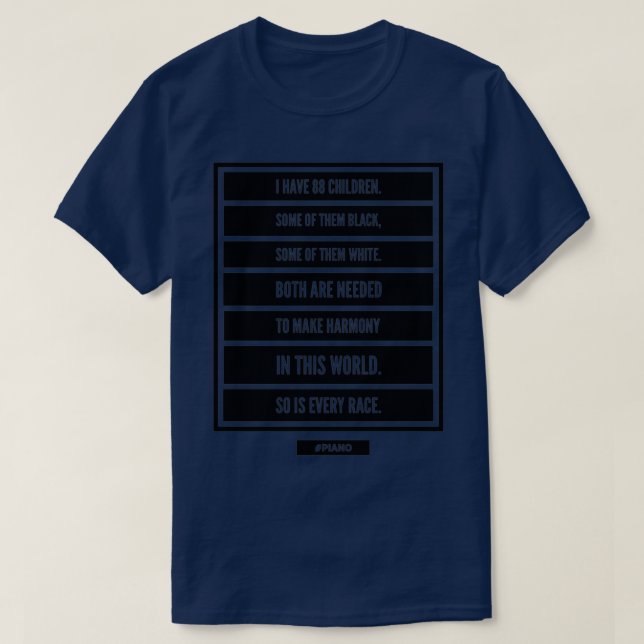 88 barn, piano t shirt (Design framsida)