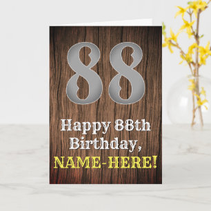 88:e födelsedag: Land Western Inspired Titta, Namn Kort