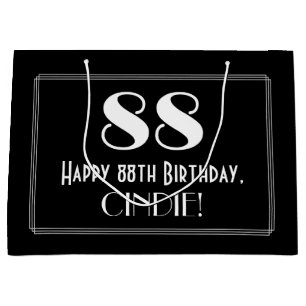 88:e födelsedagen: Art Deco Inspired Stil "88", Na