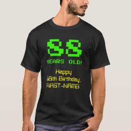 88:e födelsedagen: Roligt, 8-bitars utseende, Nerd T Shirt