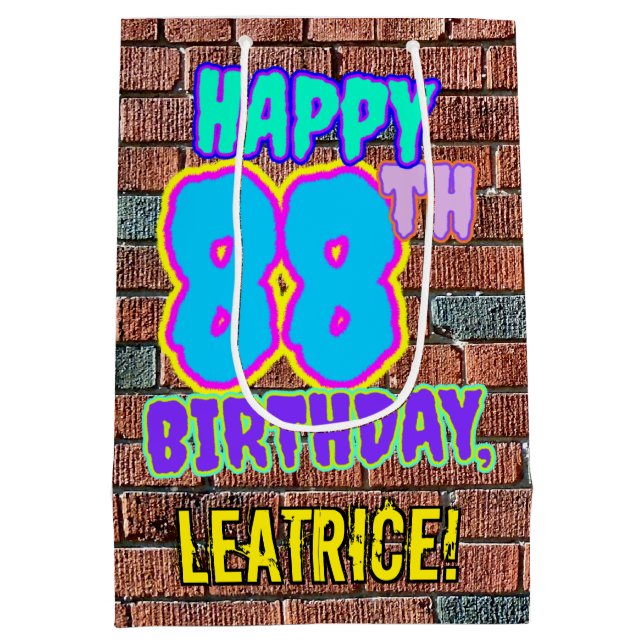 88:e födelsedagen: Roligt, Urban Graffiti Inspired (Baksidan)