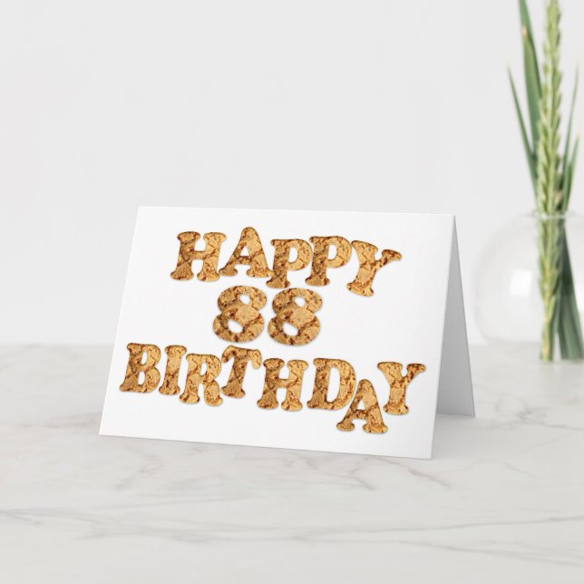 88:e födelsedagskort för en cookie älskare kort (Framsida)