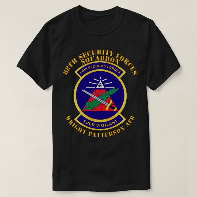 88:e säkerhetskvadronen, högerkant AFB T Shirt (Design framsida)