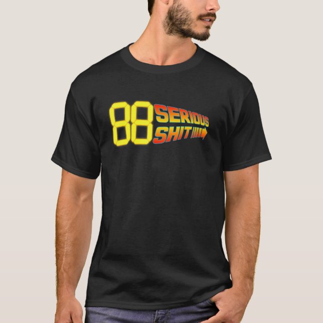 88 miles per timme BTTF-design T Shirt (Framsida)