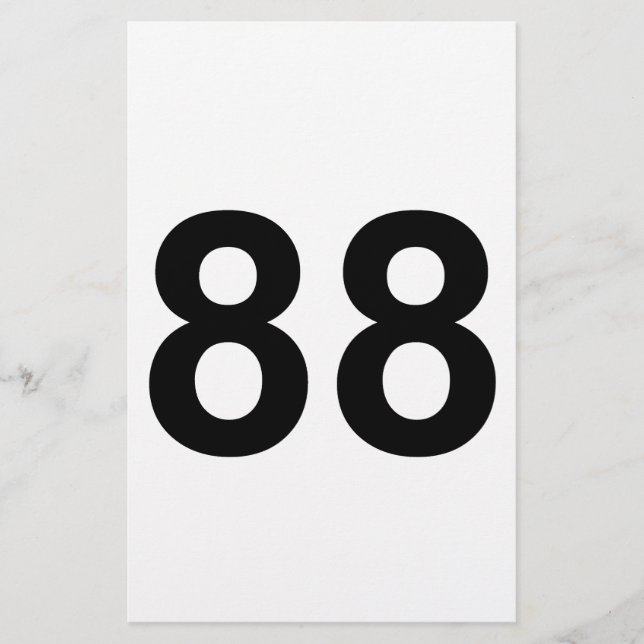 88 - nummer åttioåtta brevpapper (Framsida)