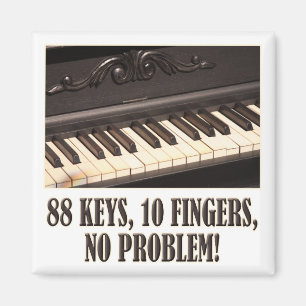 88 Nycklar, 10 Finger, inget problem! Magnet