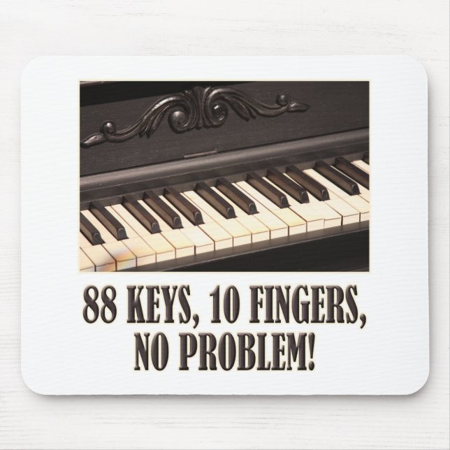 88 Nycklar, 10 Finger, inget problem! Musmatta (Framsidan)