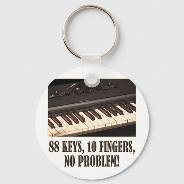 88 Nycklar, 10 Finger, inget problem! Nyckelring (Framsida)