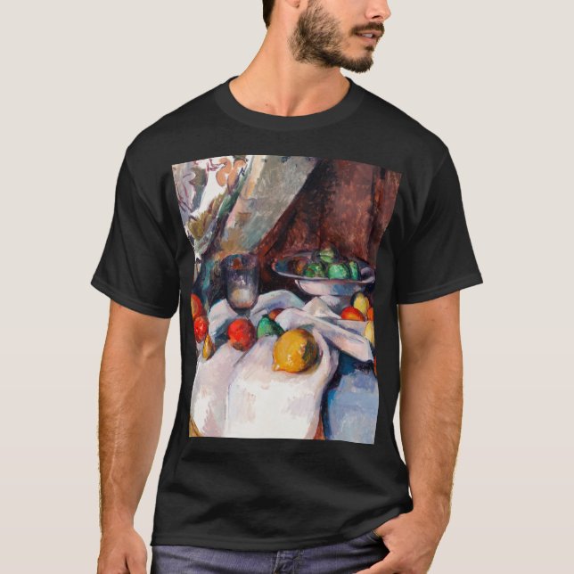 898 Paul Cezanne Stilleben med äpplen T Shirt (Framsida)