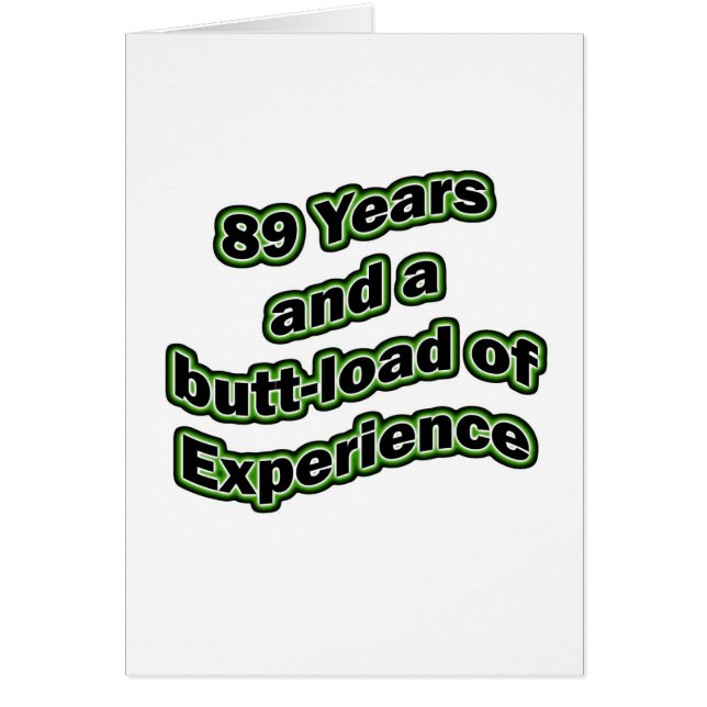 89 ända-laddar hälsningskort (Framsidan)