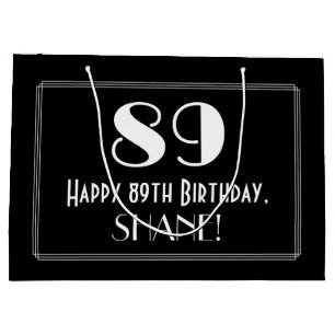 89:e födelsedagen: Art Deco Inspired Stil "89", Na