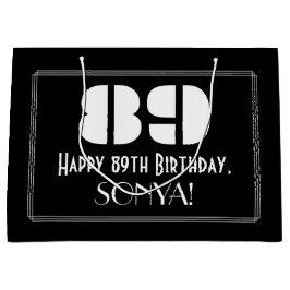 89:e födelsedagen ~ Art Deco Inspired Titta "89" +