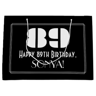 89:e födelsedagen ~ Art Deco Inspired Titta "89" +