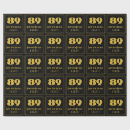 89:e födelsedagen - Art Deco Inspired Titta "89" o Presentpapper