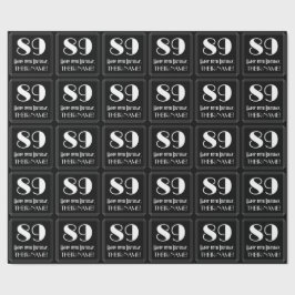 89:e födelsedagen - Art Deco Inspired Titta "89",  Presentpapper