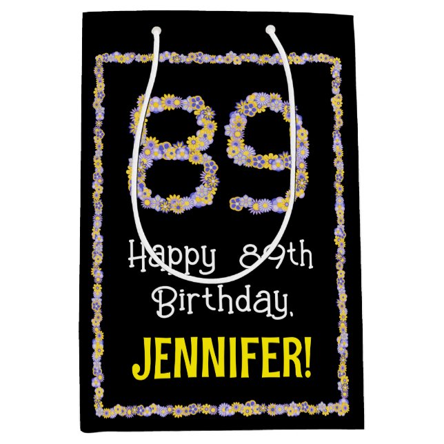 89:e födelsedagen: Blommigt Flowers Number, eget n (Framsidan)