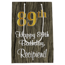 89:e födelsedagen: Elegant Faux Guld look #, Faux